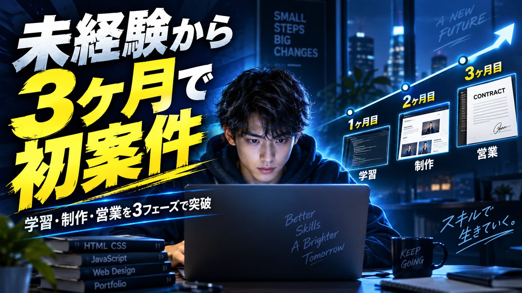 未経験から3ヶ月で初案件を取るロードマップ｜完済率84.7%スクールの学習設計を公開