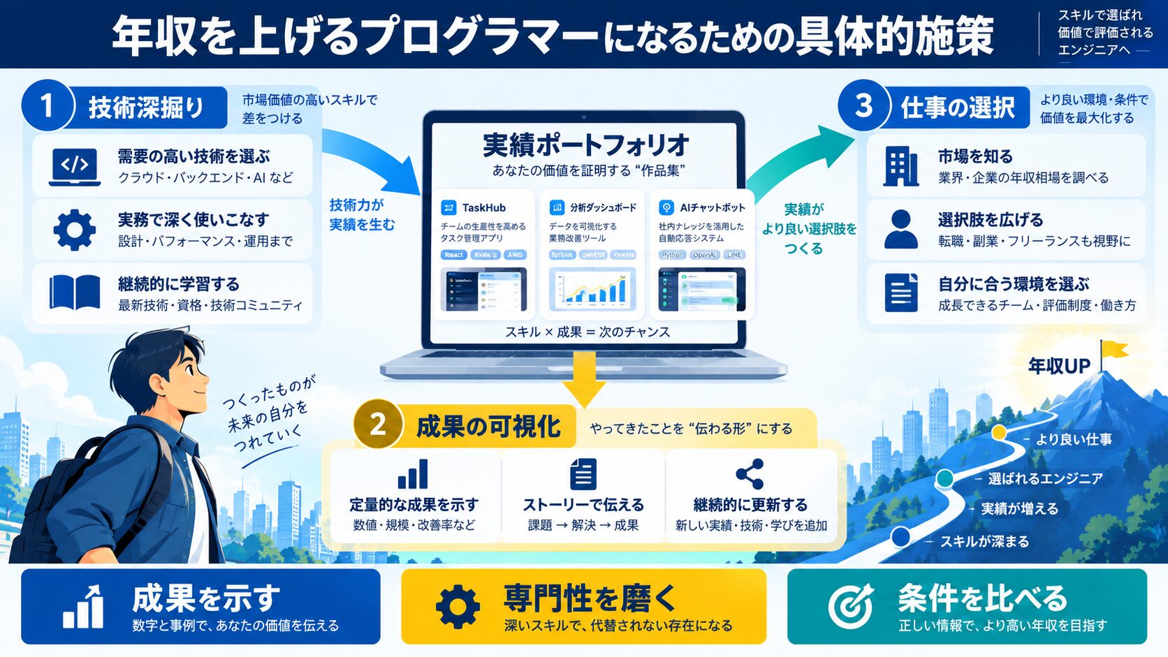年収を上げるプログラマーになるための具体的施策