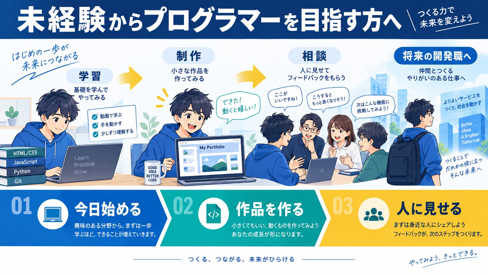 未経験からプログラマーを目指す方へ