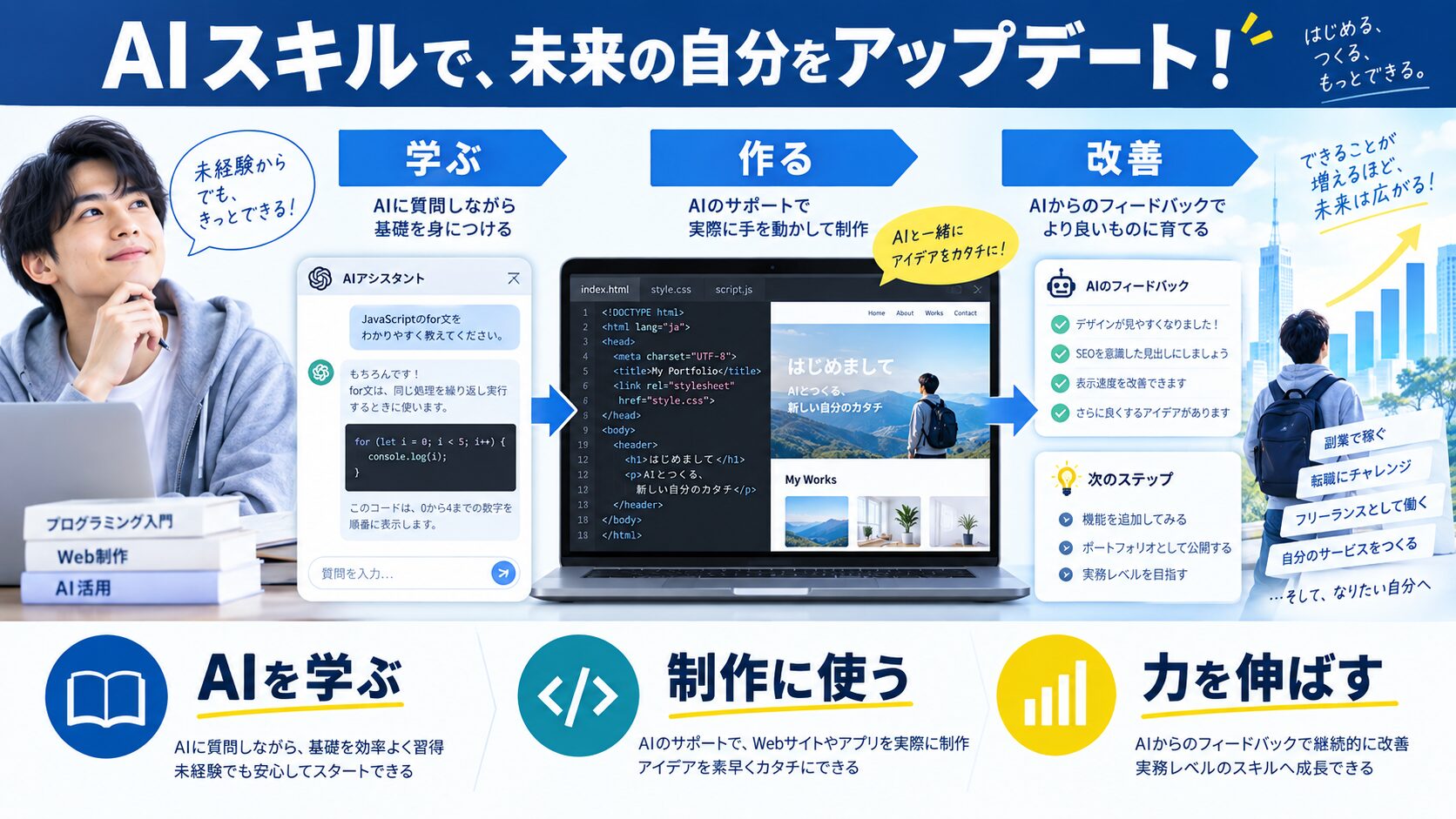 AIスキルで、未来の自分をアップデート!