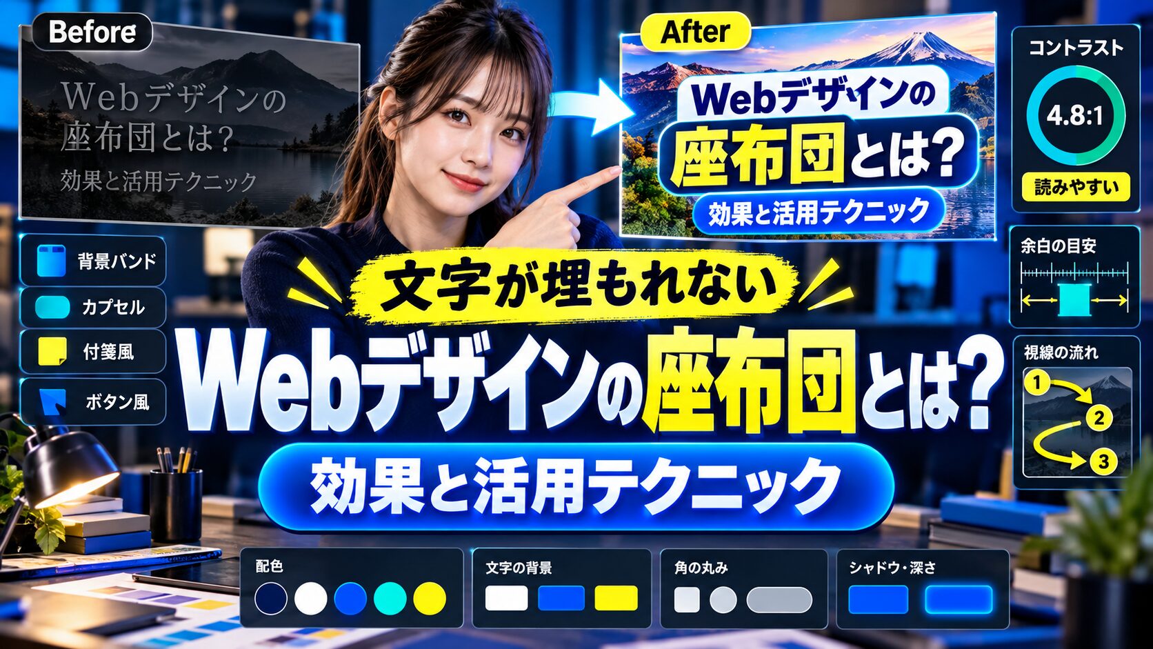 Webデザインの座布団とは？効果と活用テクニック完全ガイド