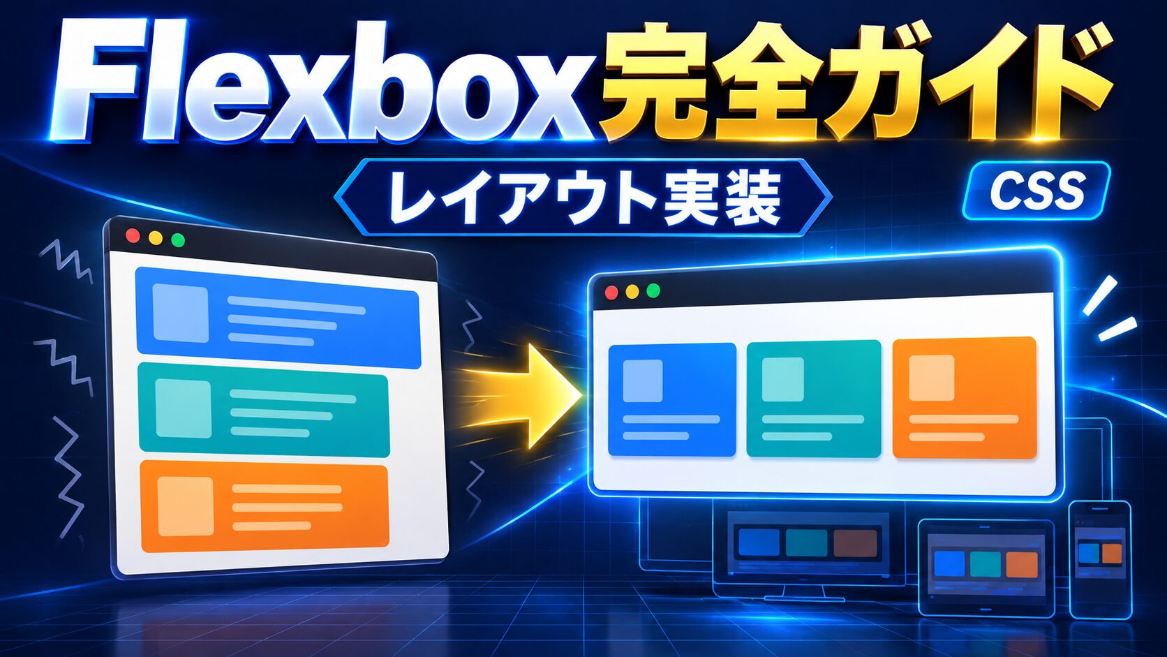 Flexbox完全ガイド｜2026年版レイアウト実装チートシート