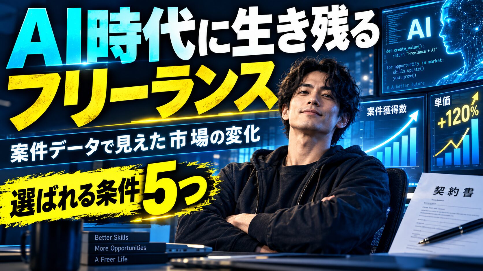 AI時代に生き残るフリーランスエンジニアの条件｜案件データで見えた市場の変化