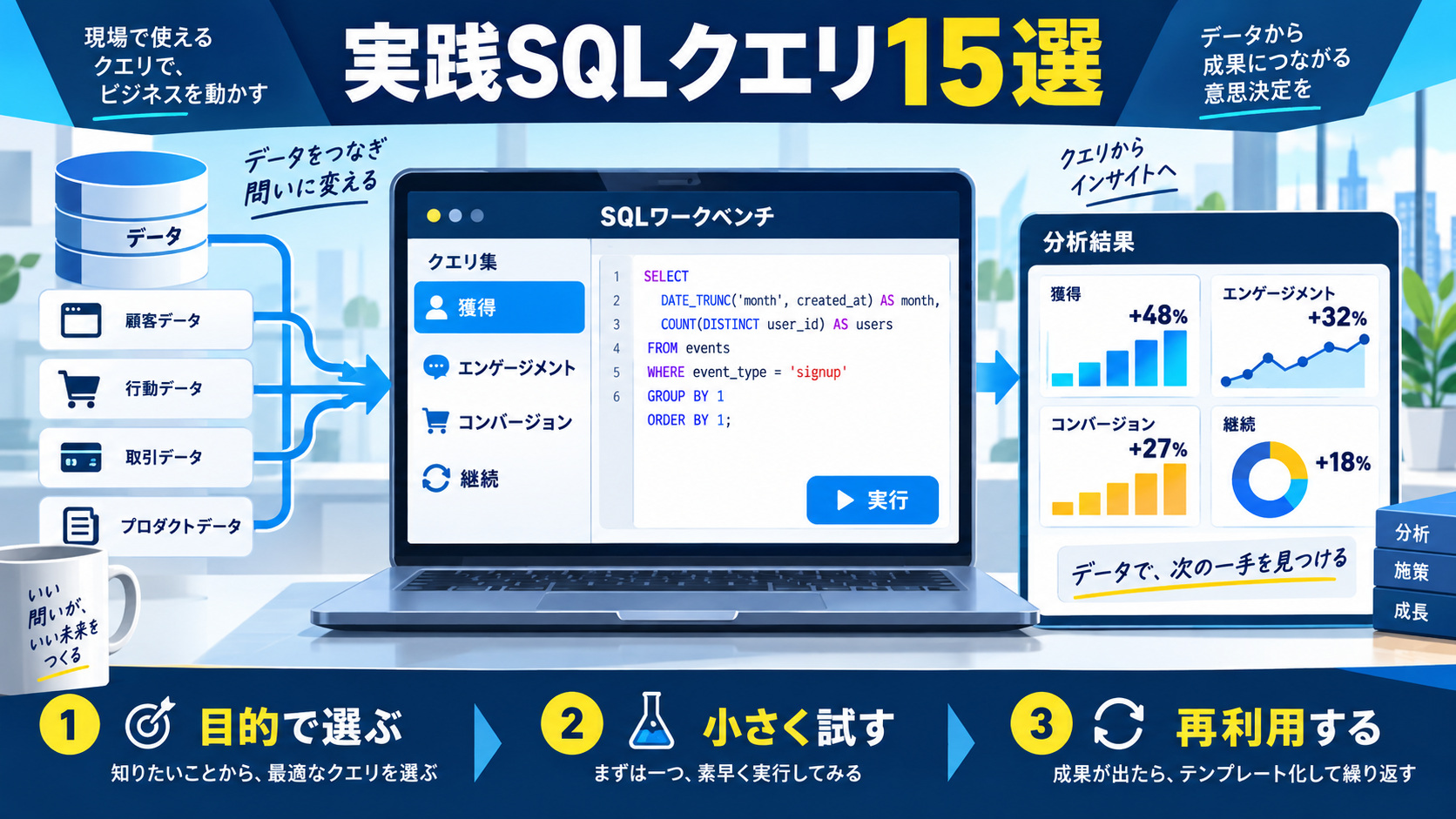 実践SQLクエリ15選
