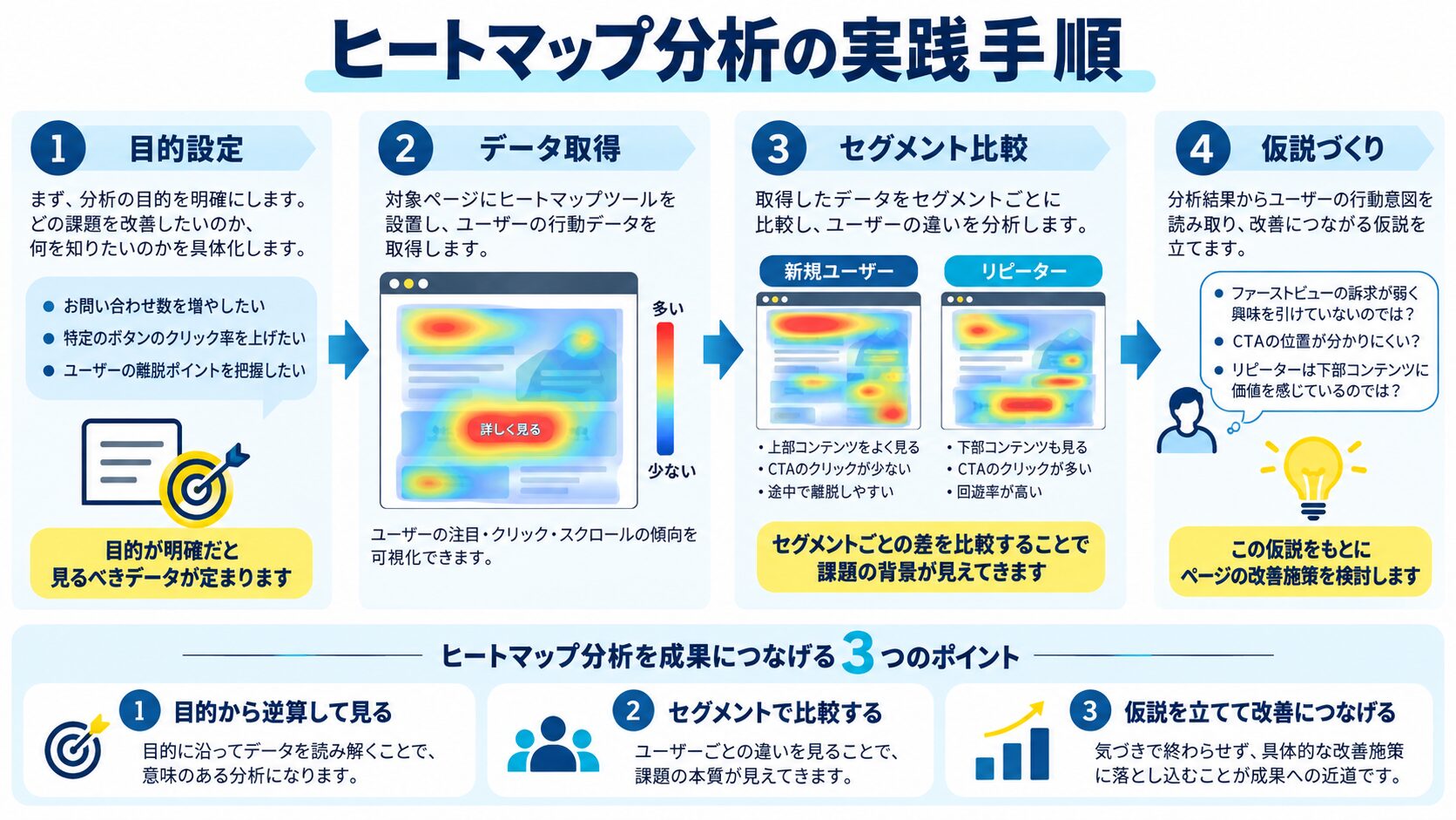 ヒートマップ分析の実践手順