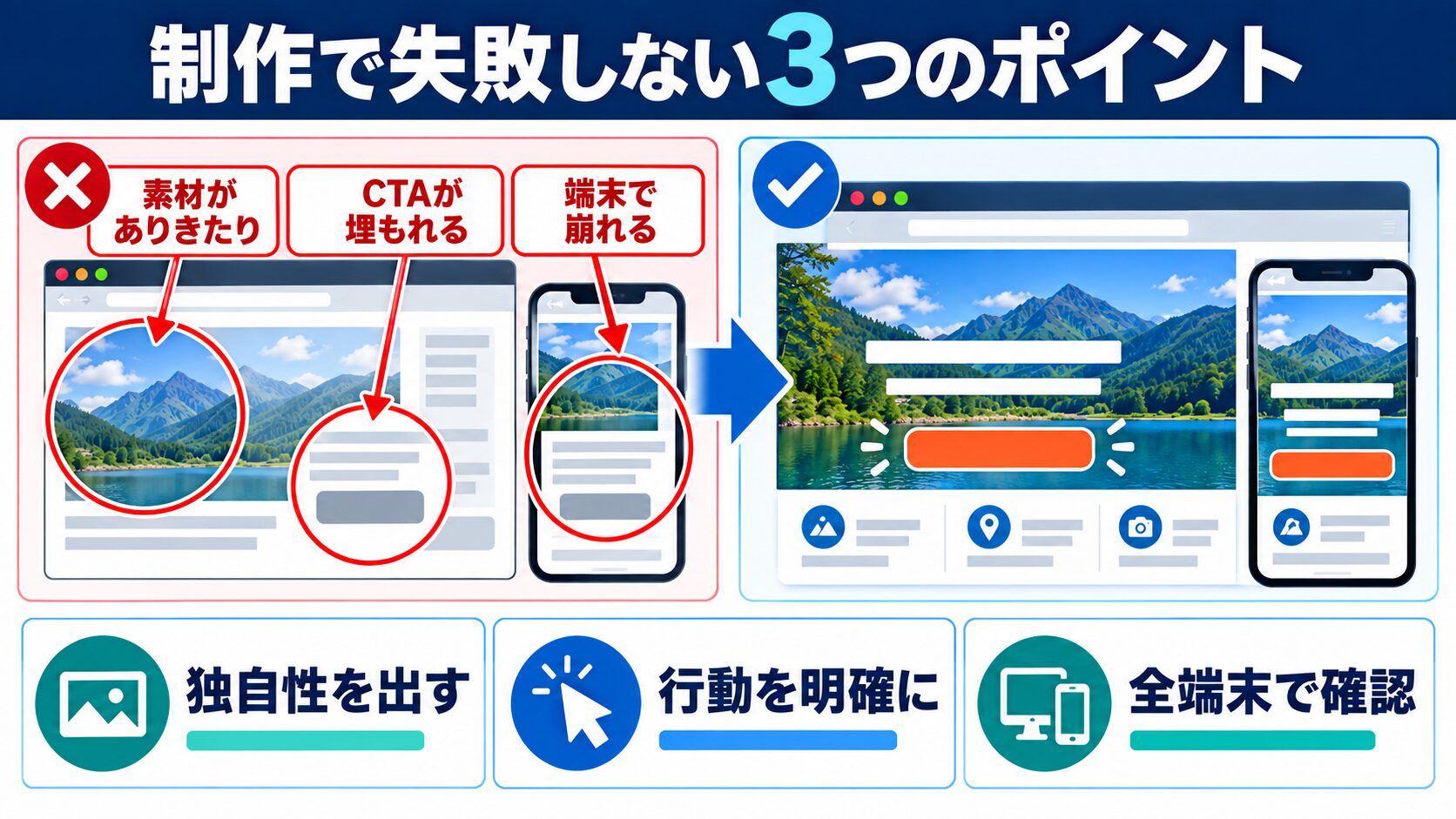 ヒーローイメージ制作で失敗しない3つのポイント