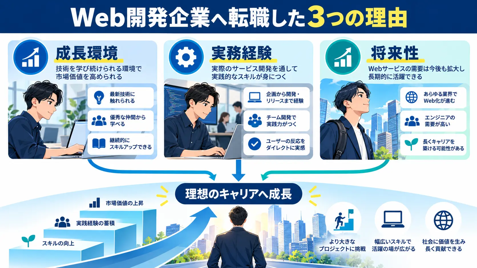 Web開発企業への転職を決めた3つの理由