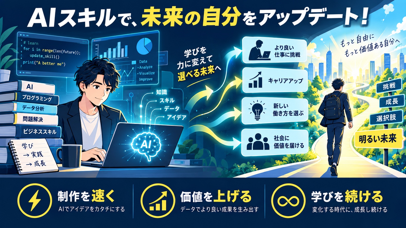 AIスキルで、未来の自分をアップデート!