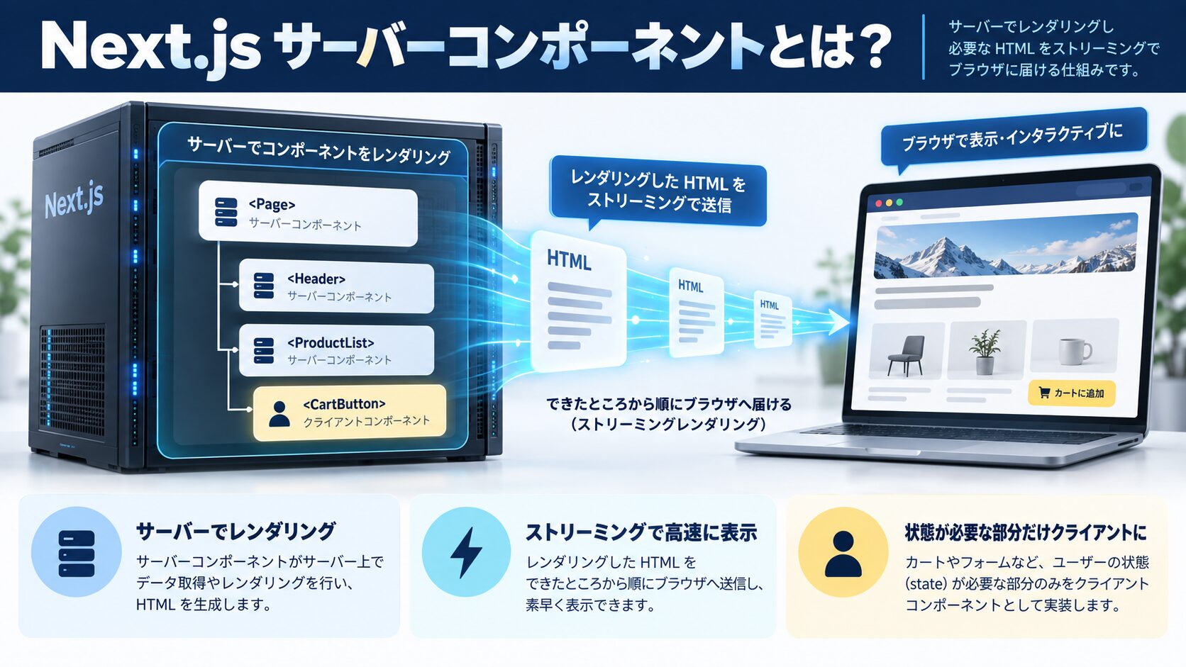 Next.js サーバーコンポーネントとは?