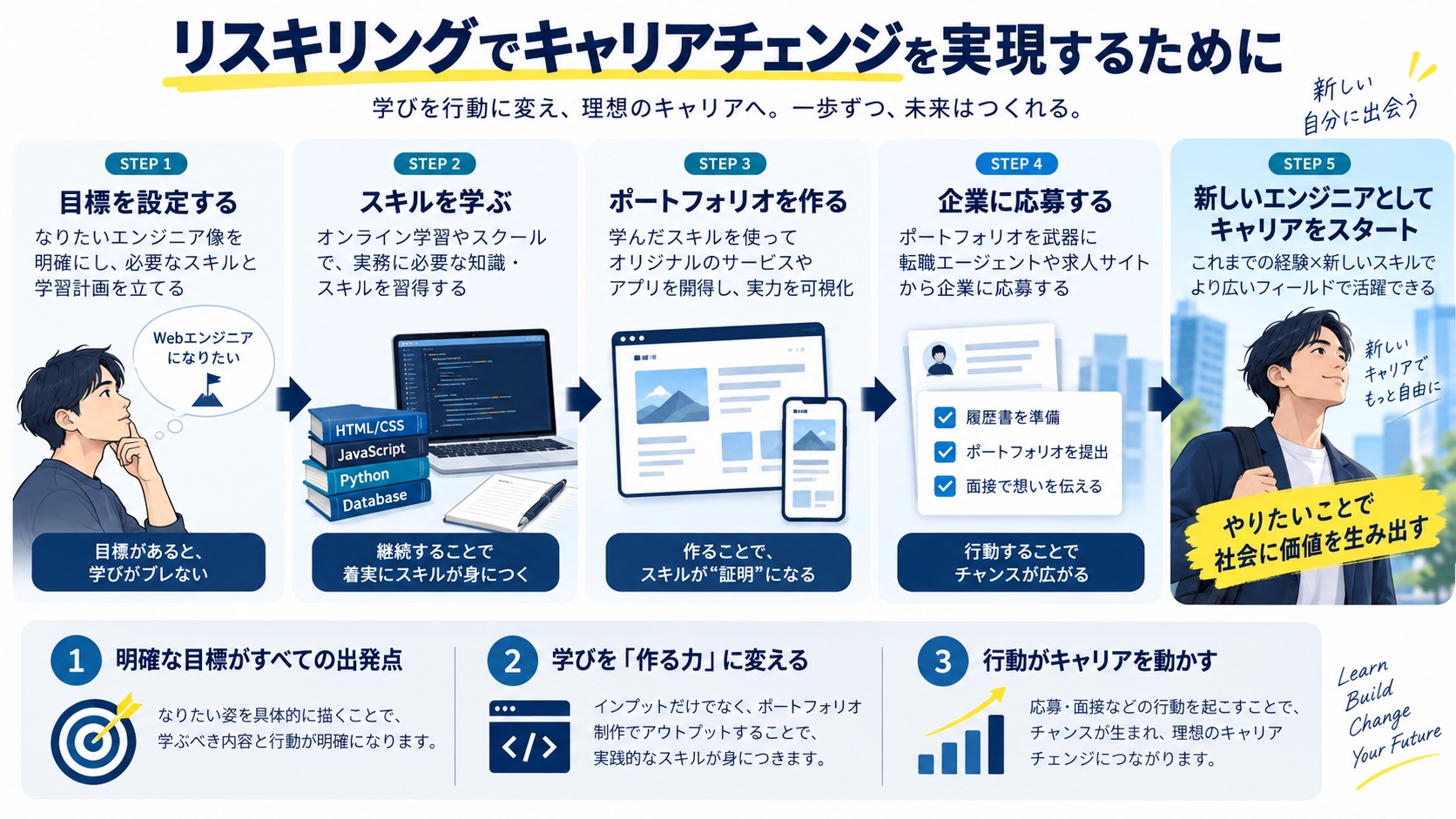 リスキリングでキャリアチェンジを実現するために