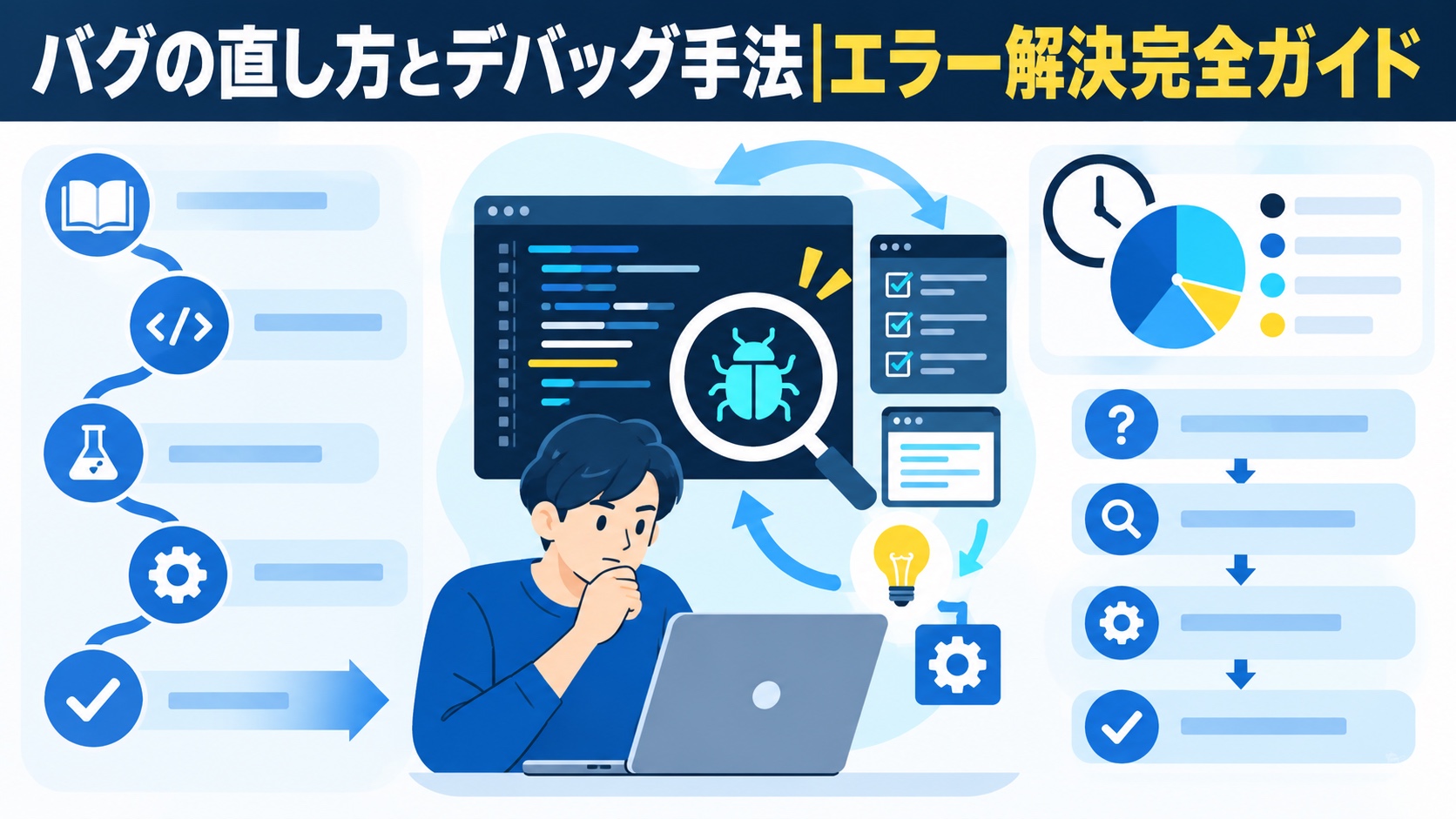バグの直し方とデバッグ手法|エラー解決完全ガイド