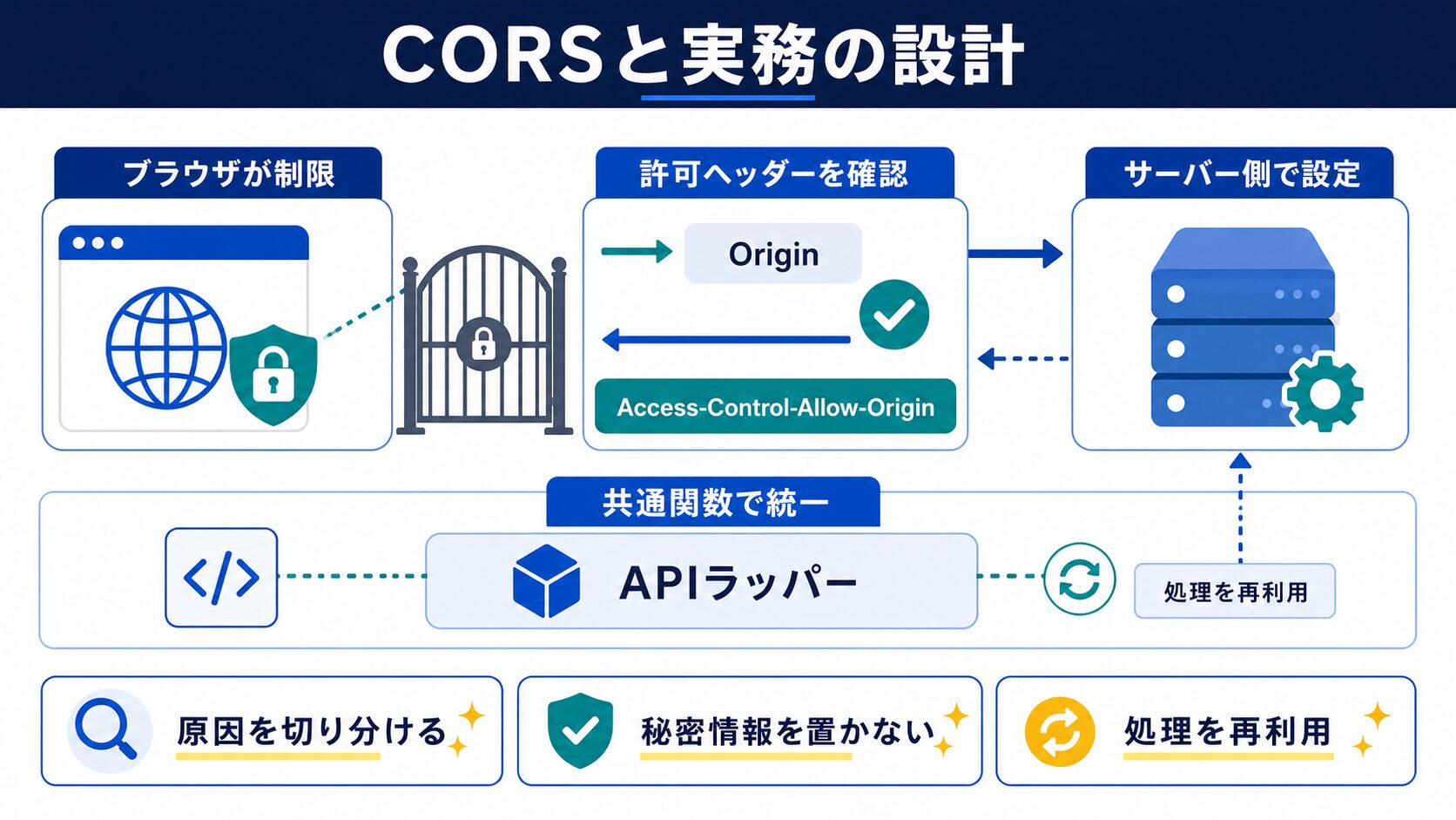 CORSエラーの原因と対処