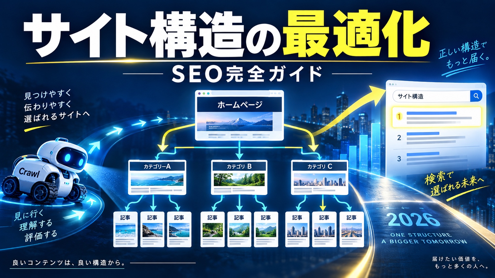 【2026年版】サイト構造の最適化で実現するSEO完全ガイド