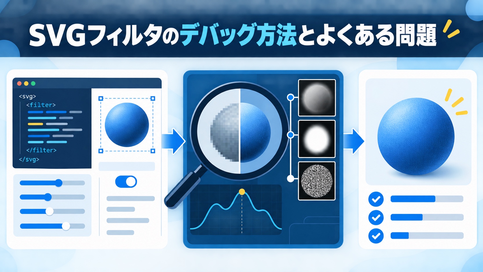 SVGフィルタのデバッグ方法とよくある問題