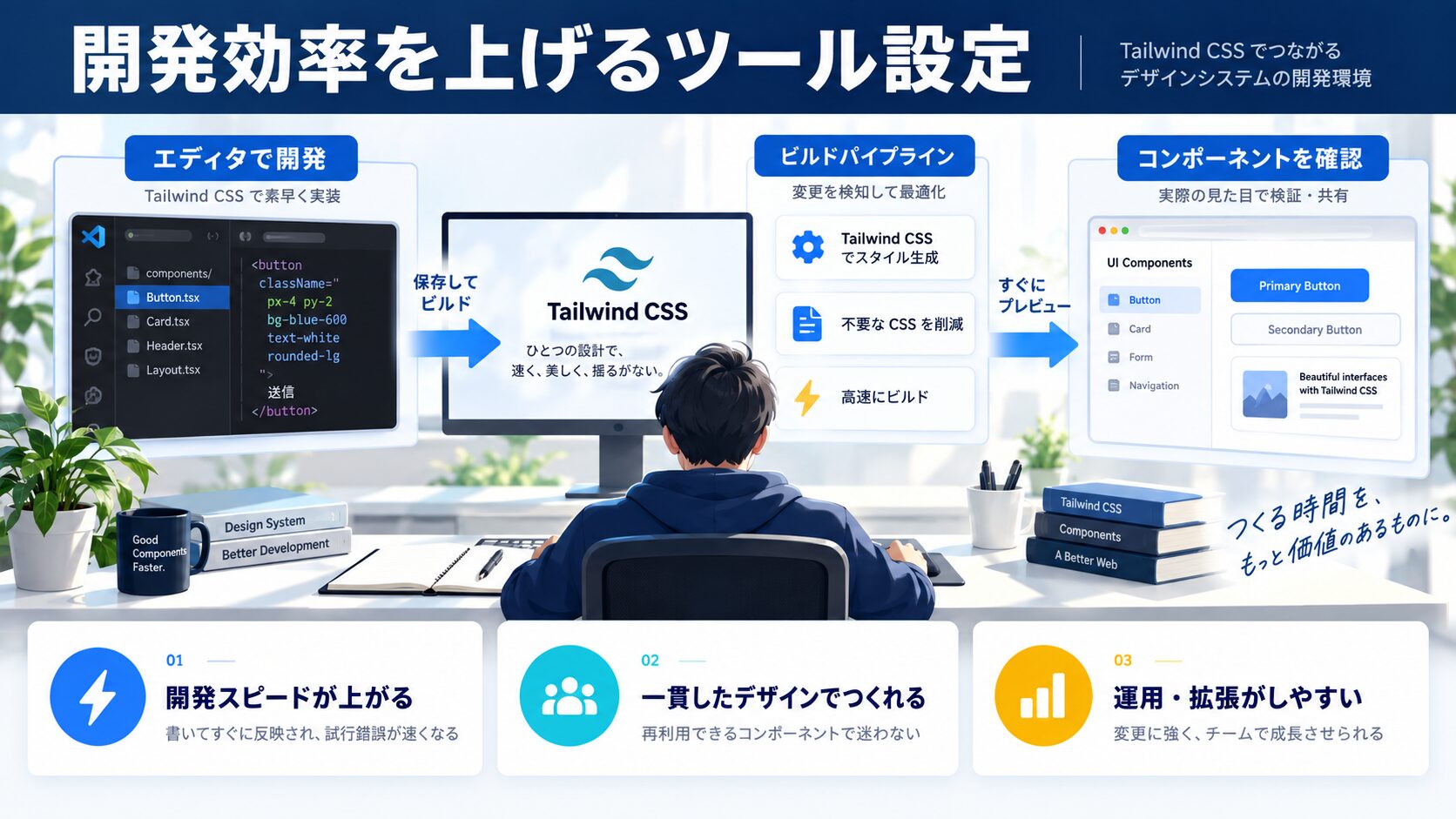 開発効率を上げるツール設定