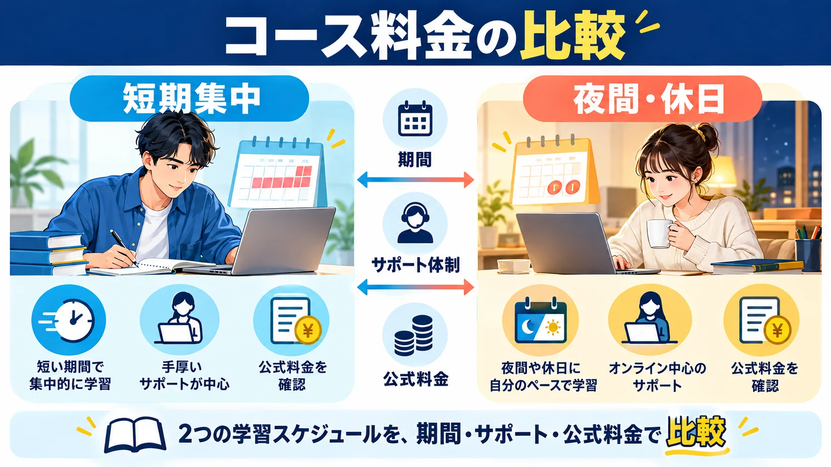 テックキャンプのコース料金一覧|短期vs夜間の徹底比較
