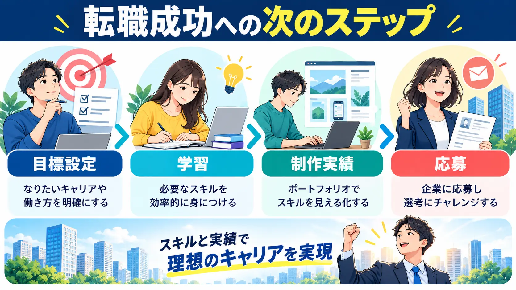 テックキャンプ受講で転職成功するために|まとめと次のステップ