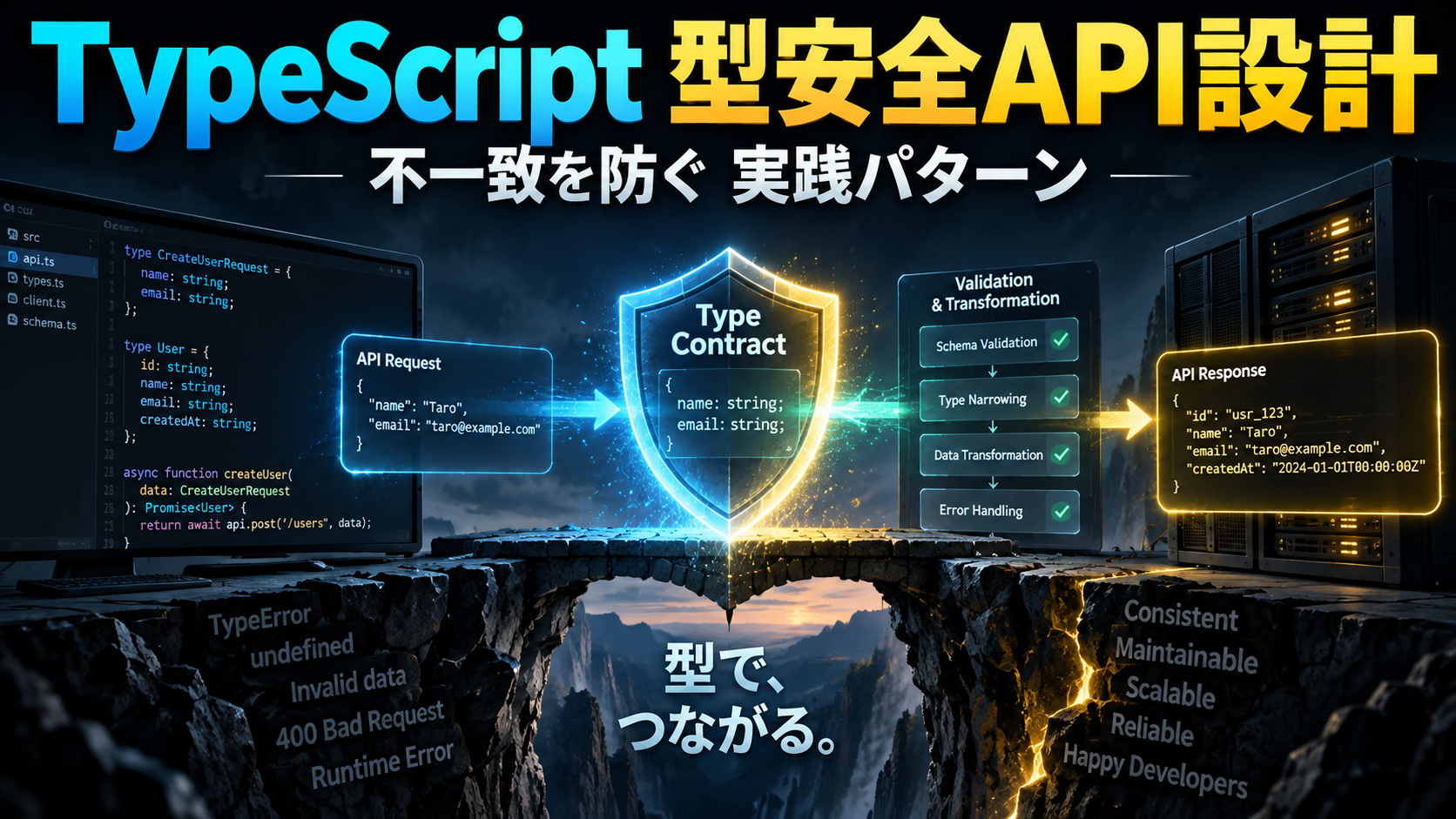【TypeScript】型安全なAPIクライアント設計の実践手法|高度な型テクニックとパフォーマンス最適化まで徹底解説
