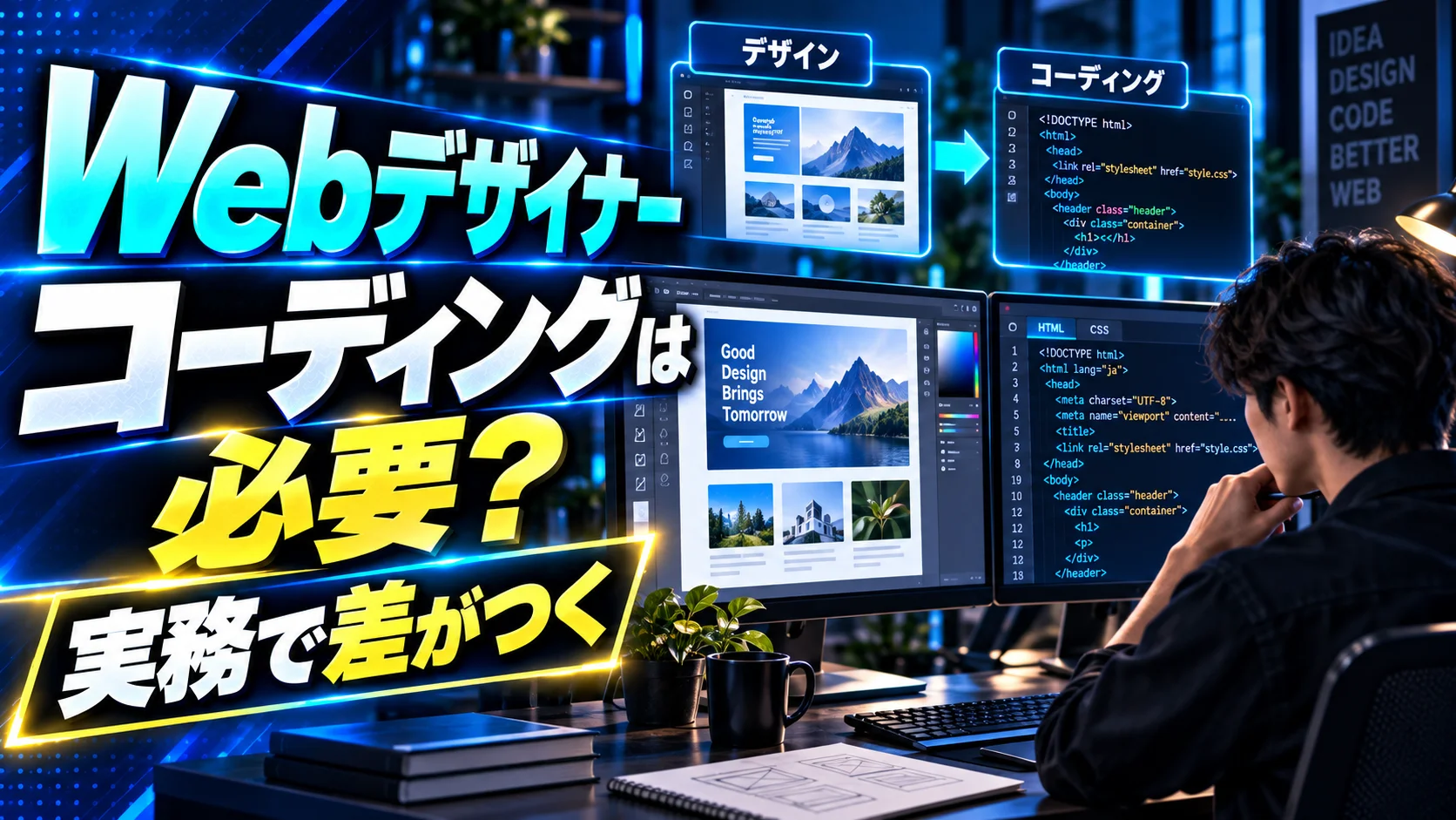 Webデザイナーにコーディングは必要？実務で差がつくスキル