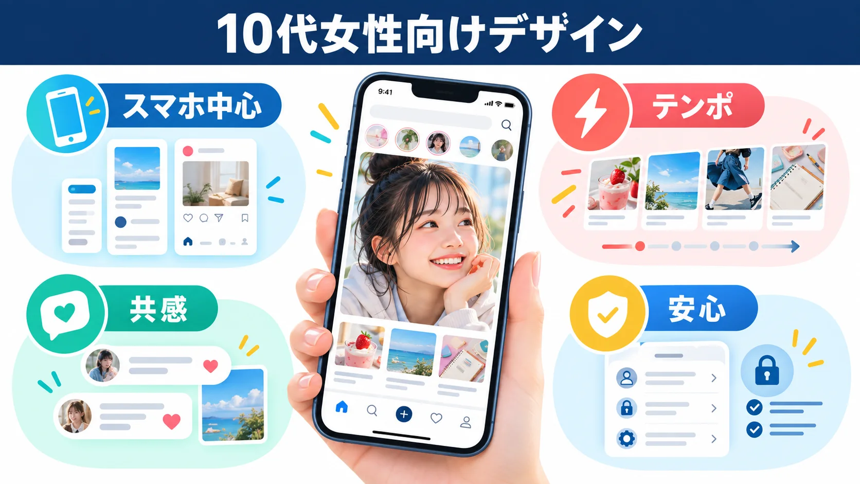 10代女性向けWebデザインの特徴と事例