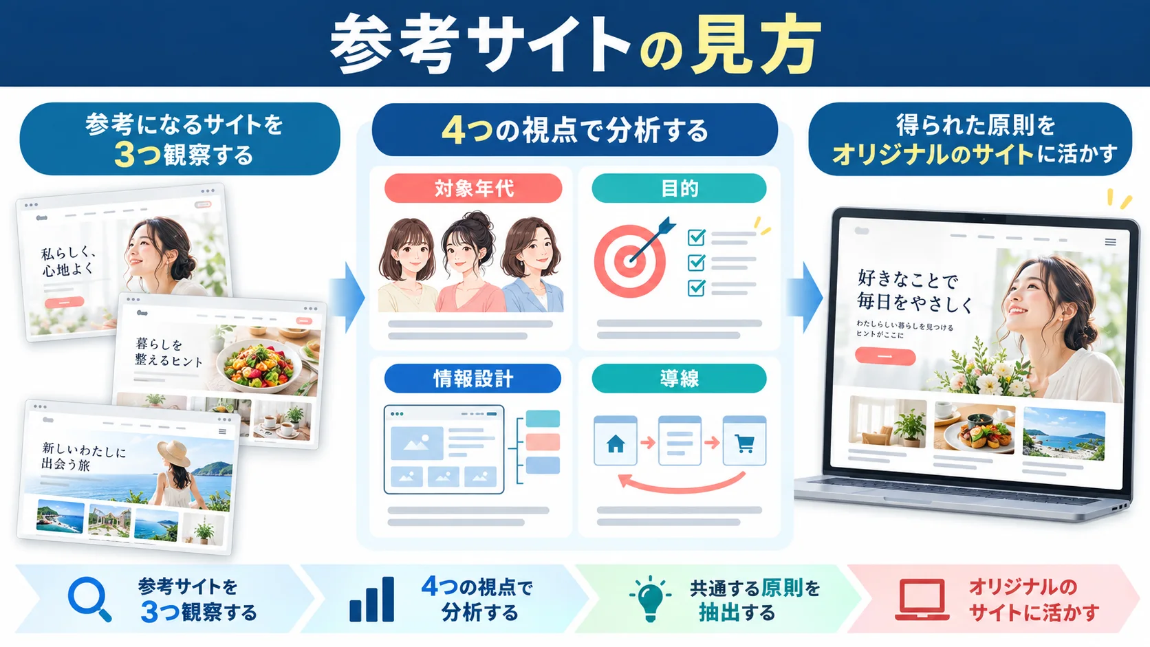 女性向けWebデザインの参考になるサイト3選