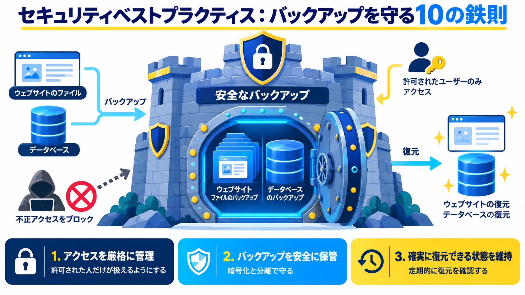 セキュリティベストプラクティス:バックアップを守る10の鉄則