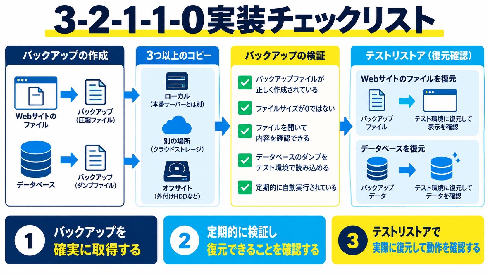 3-2-1-1-0実装チェックリスト