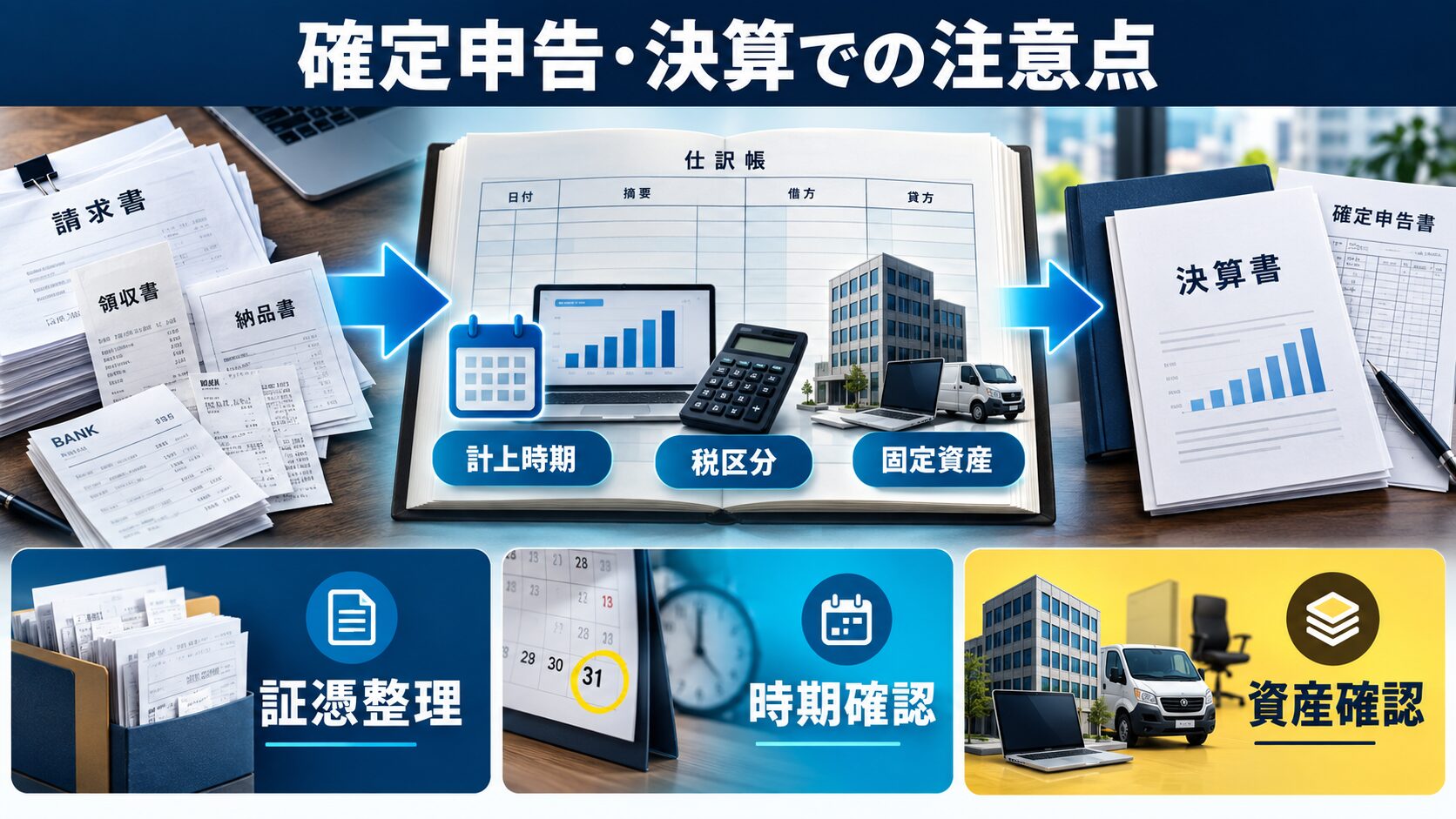 確定申告・決算での注意点
