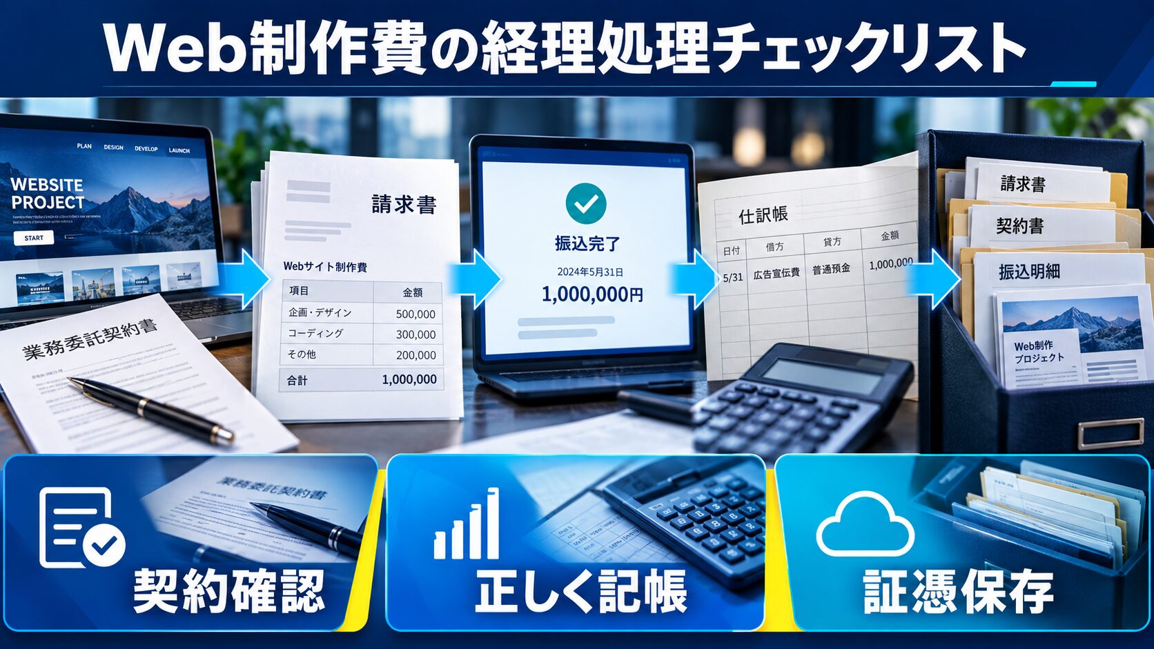 Web制作費の経理処理チェックリスト