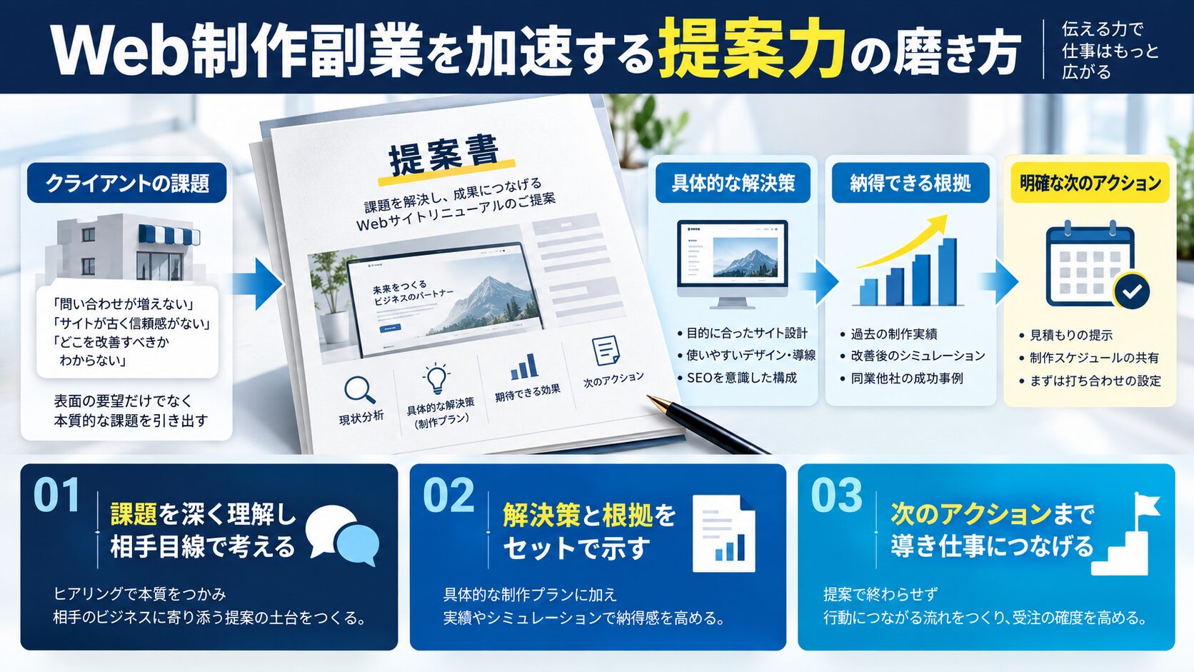 Web制作副業を加速する提案力の磨き方