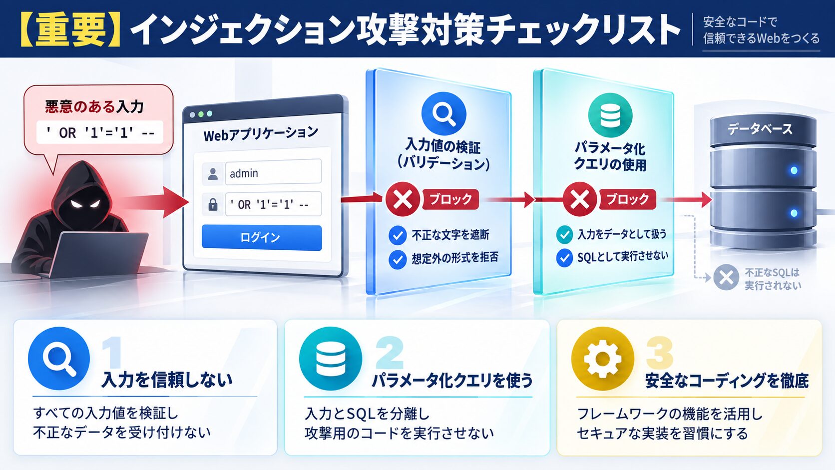 【重要】インジェクション攻撃対策チェックリスト
