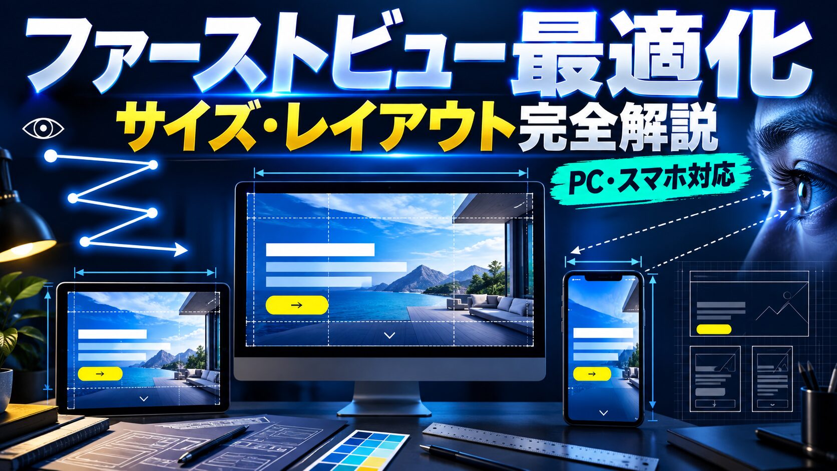 ファーストビュー最適化ガイド|サイズ・レイアウト設計の完全解説
