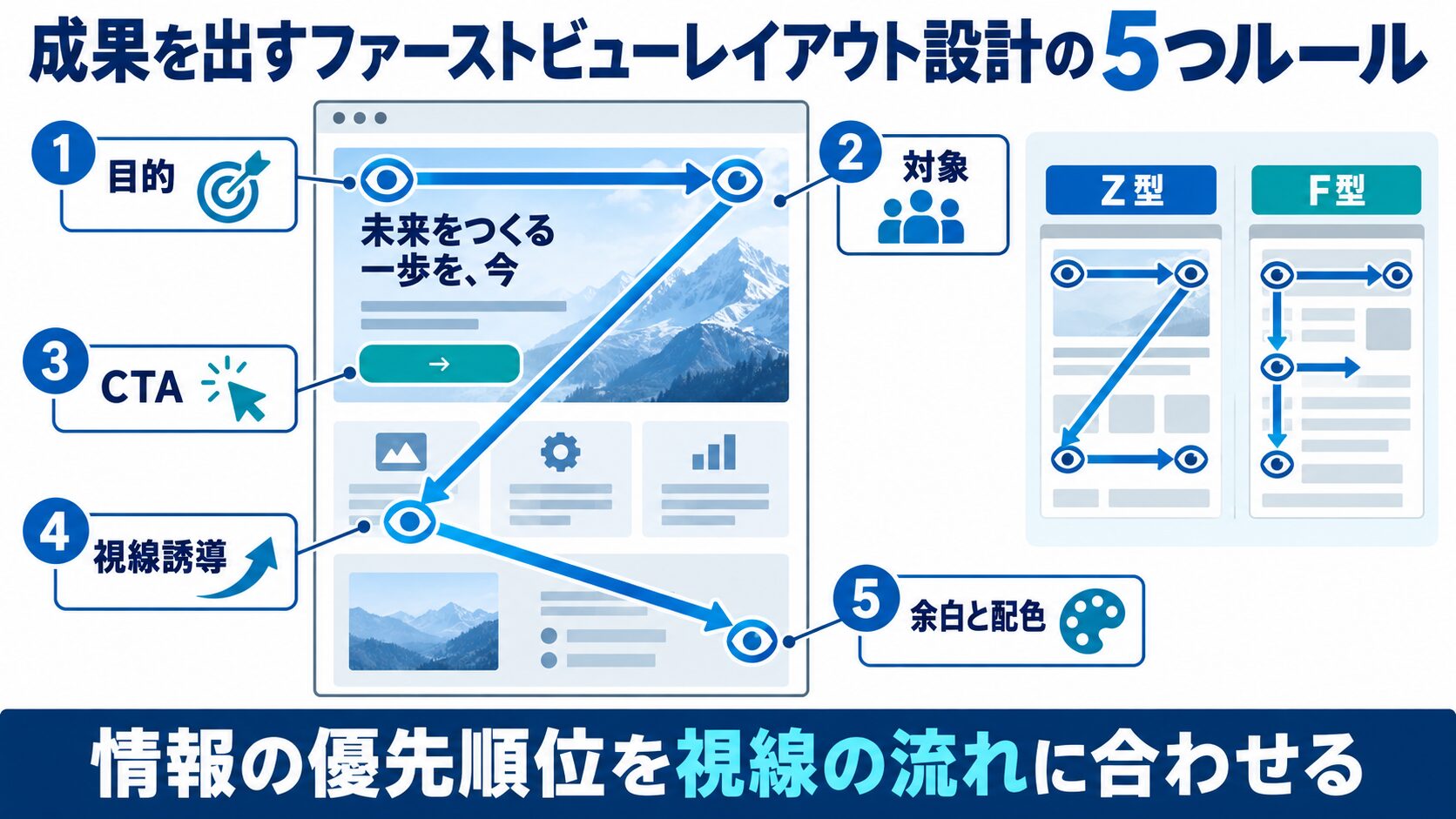 成果を出すファーストビューレイアウト設計の5つルール