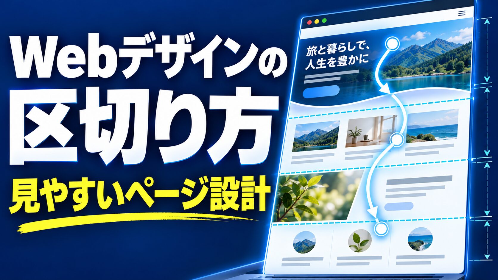 Webデザイン|セクション区切りで見やすさが決まる実装ガイド