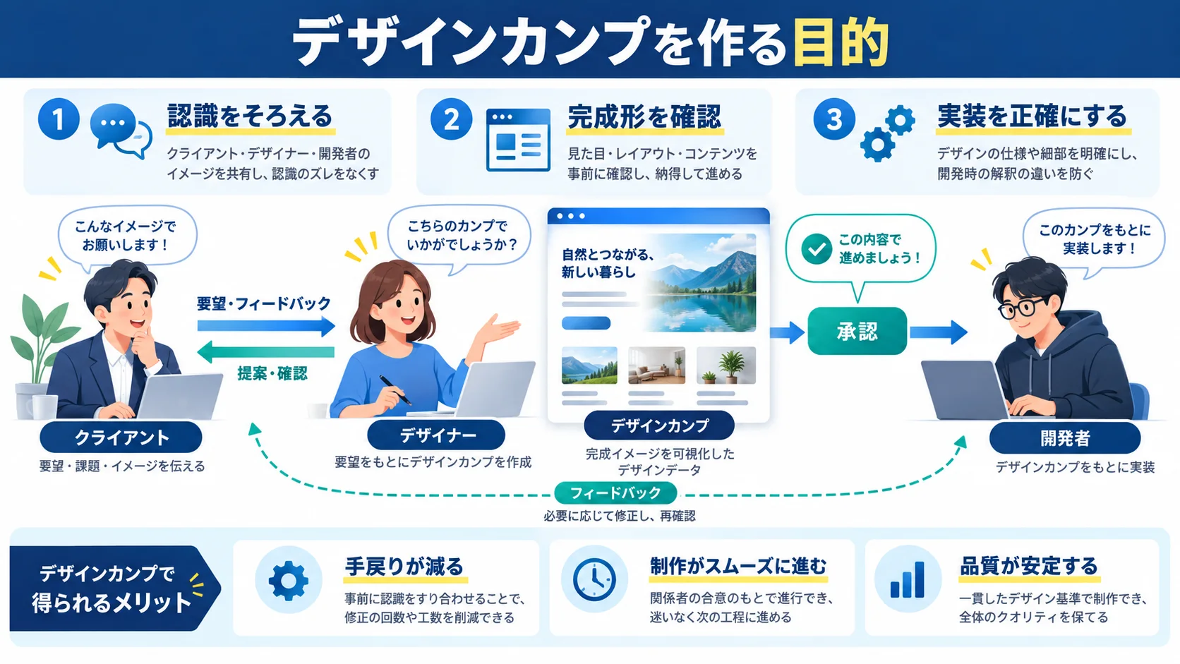 デザインカンプを作成する目的は?重要性を理解する