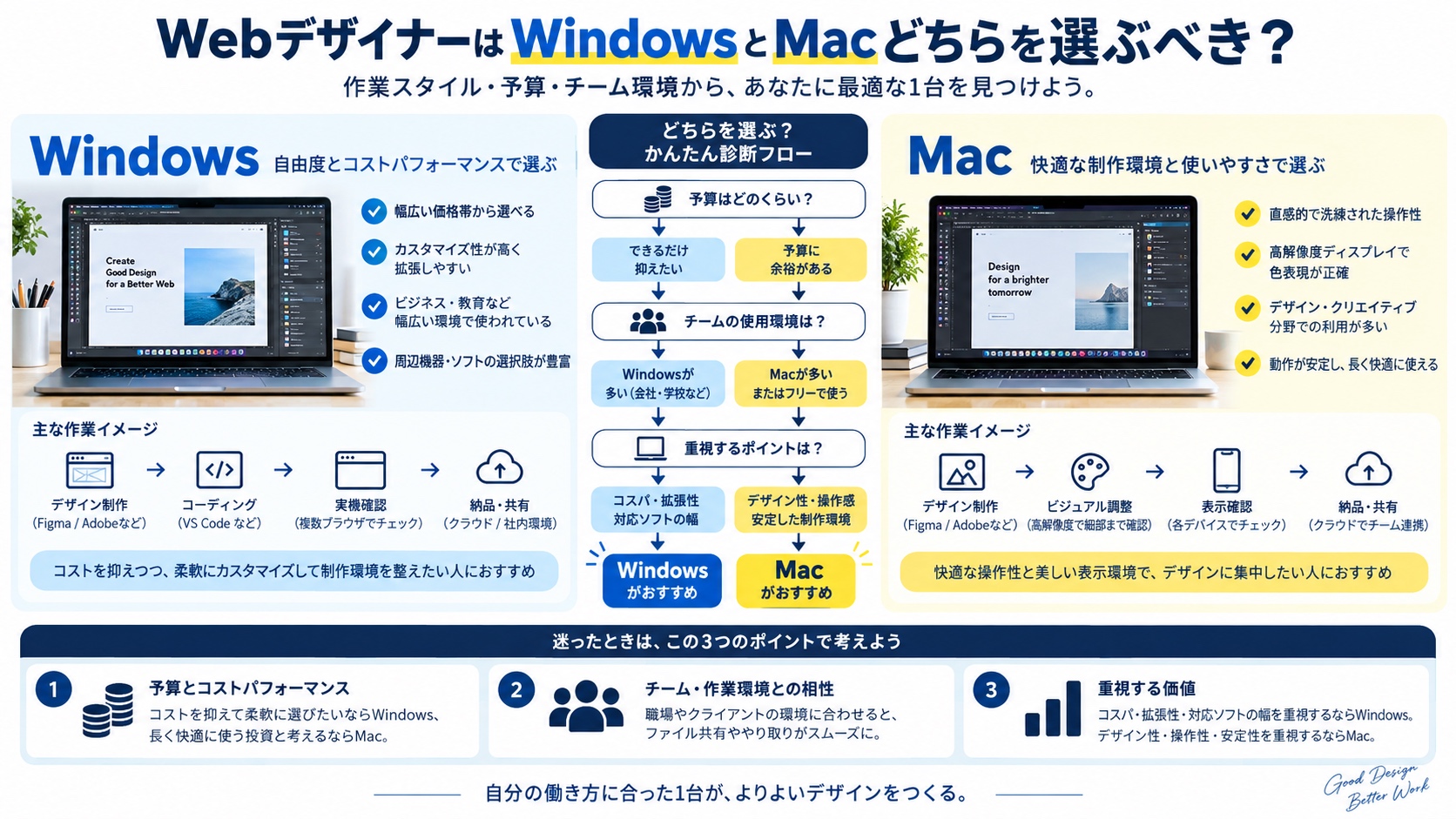 WebデザイナーはWindowsとMacどちらを選ぶべき？