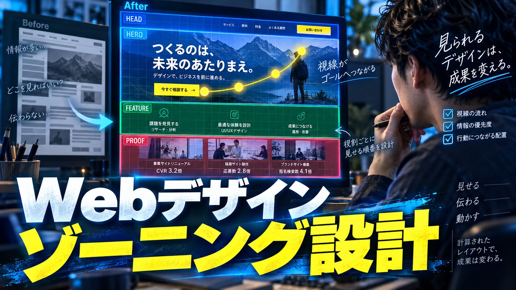 ゾーニング設計とは?Webデザインで成果を出す情報配置の基本と実践手順を徹底解説