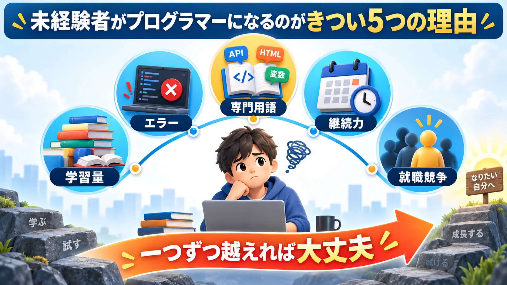 未経験者がプログラマーになるのがきついと言われる5つの理由