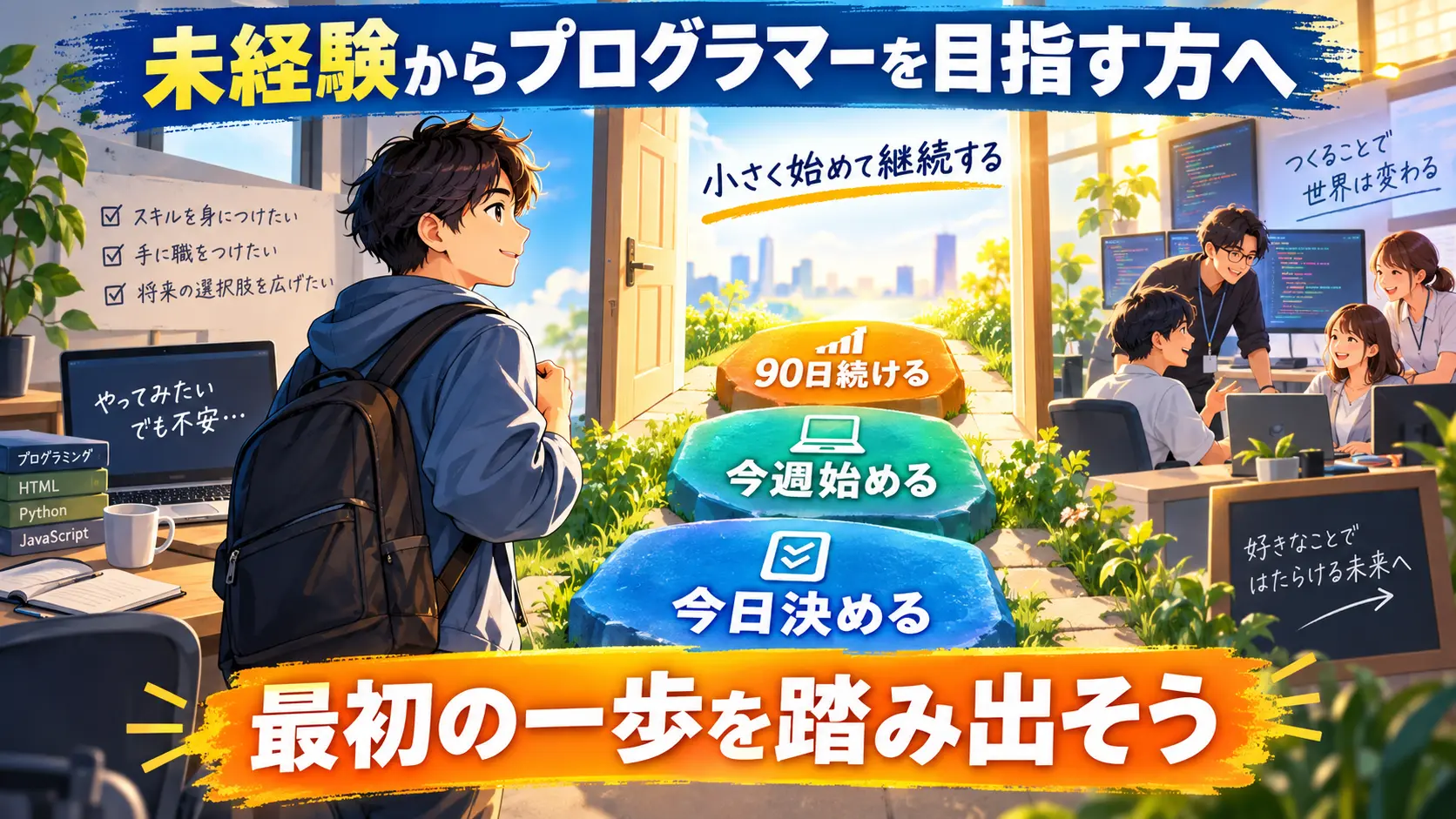 未経験からプログラマーを目指す方へ