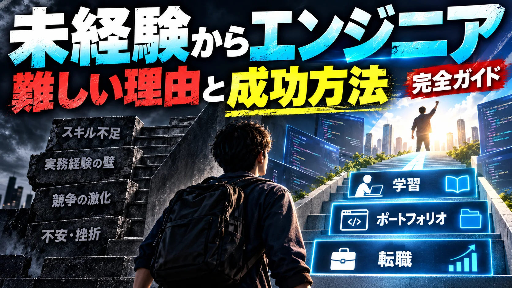 未経験からエンジニア｜難しい理由と成功方法
