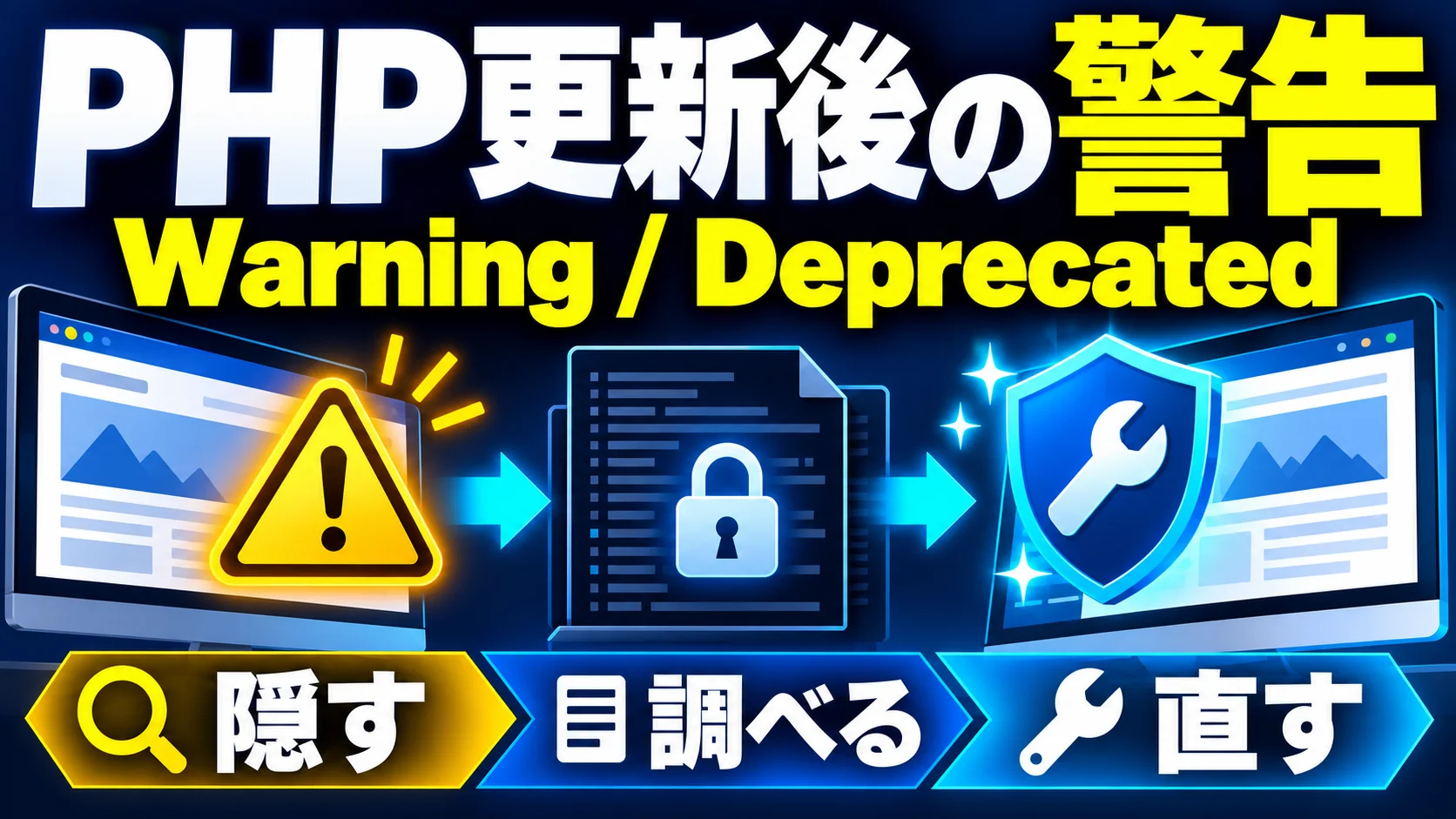 PHP更新後にWarning・Deprecatedが出たら？WordPressの安全な対処法