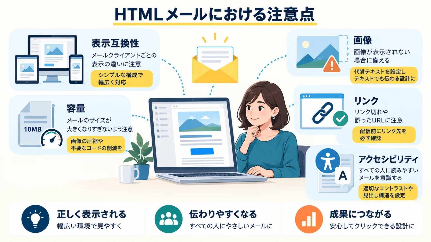 HTMLメールにおける注意点
