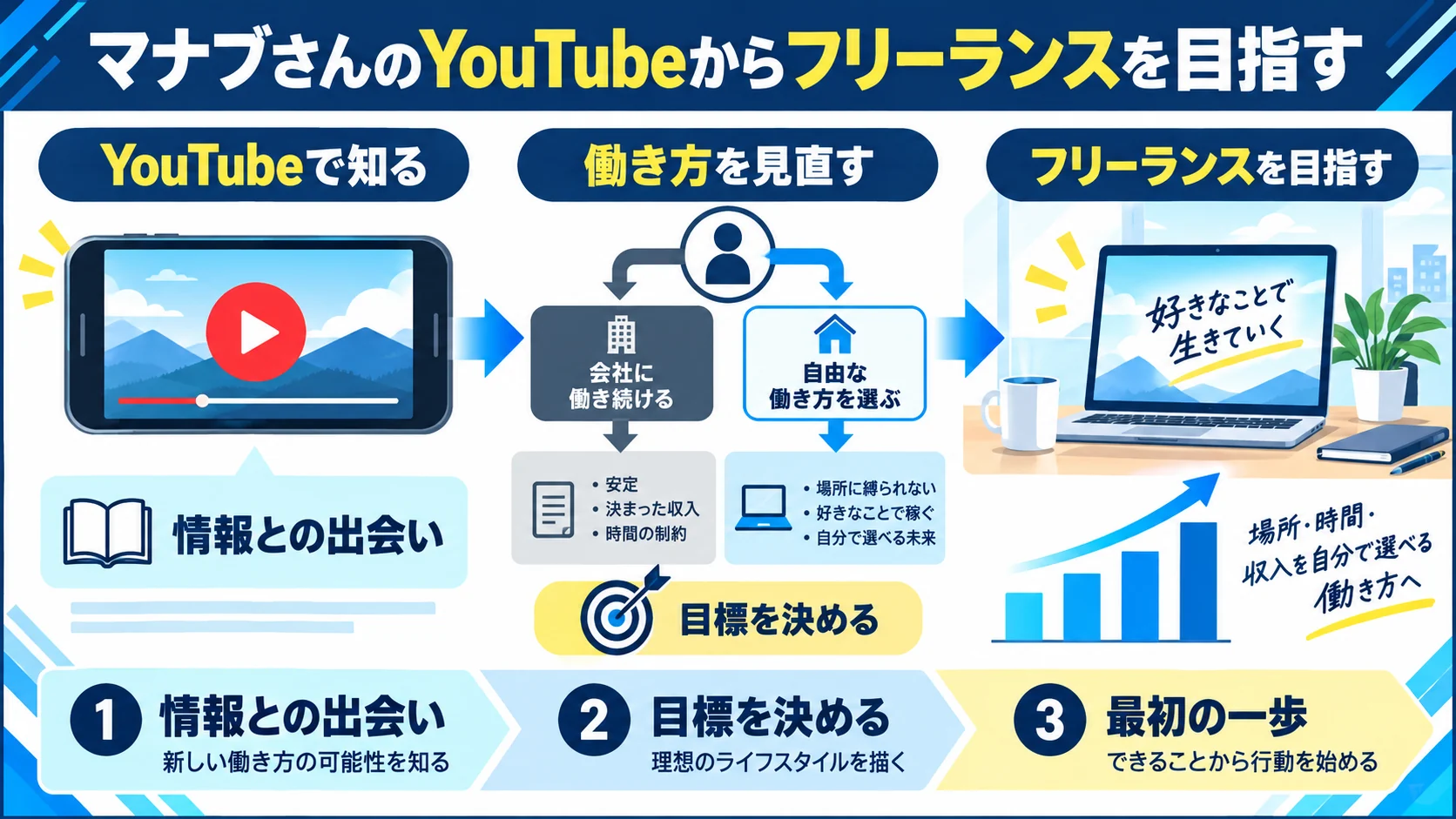 マナブさんのYouTubeからフリーランスを目指す