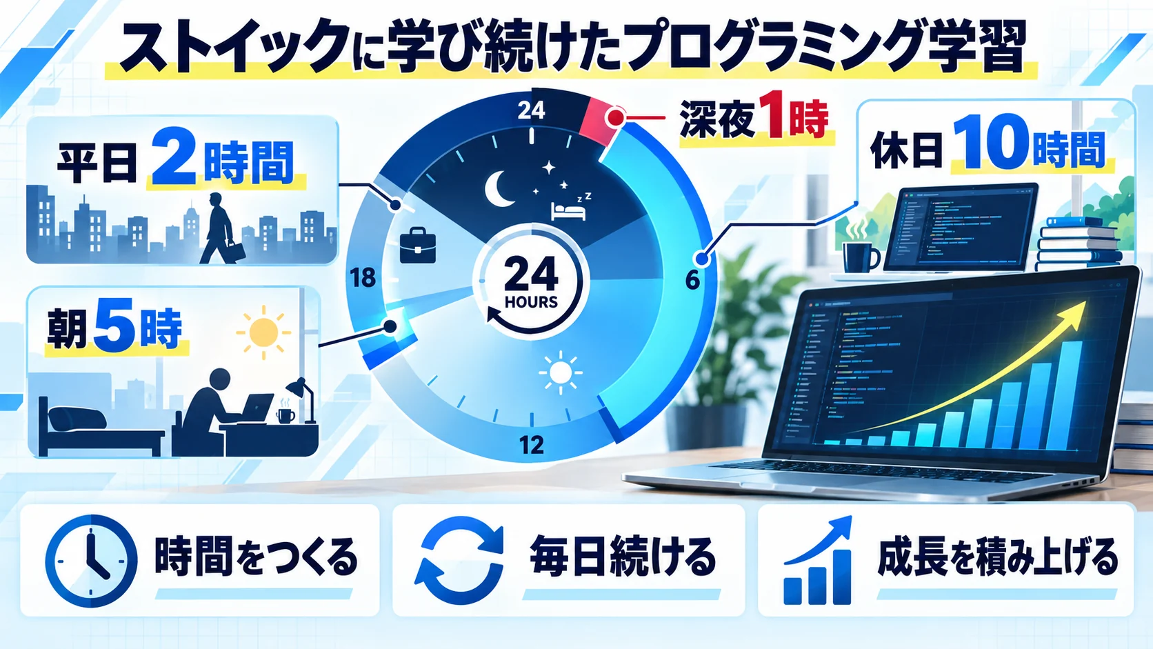 ストイックに学び続けたプログラミング学習