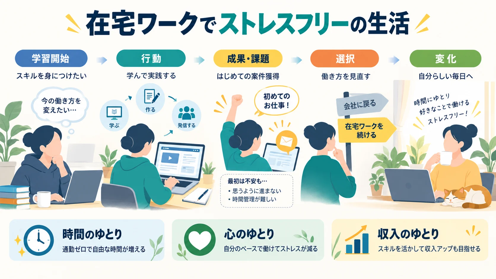 在宅ワークでストレスフリーの生活