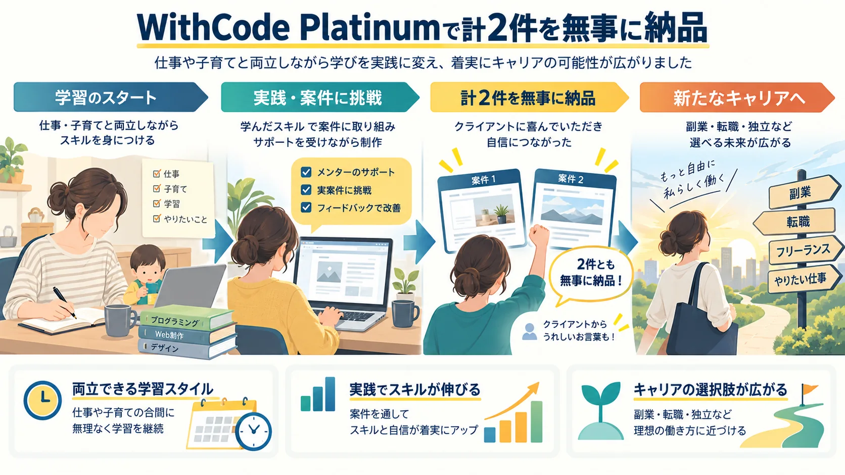 WithCode Platinumで計2件を無事に納品