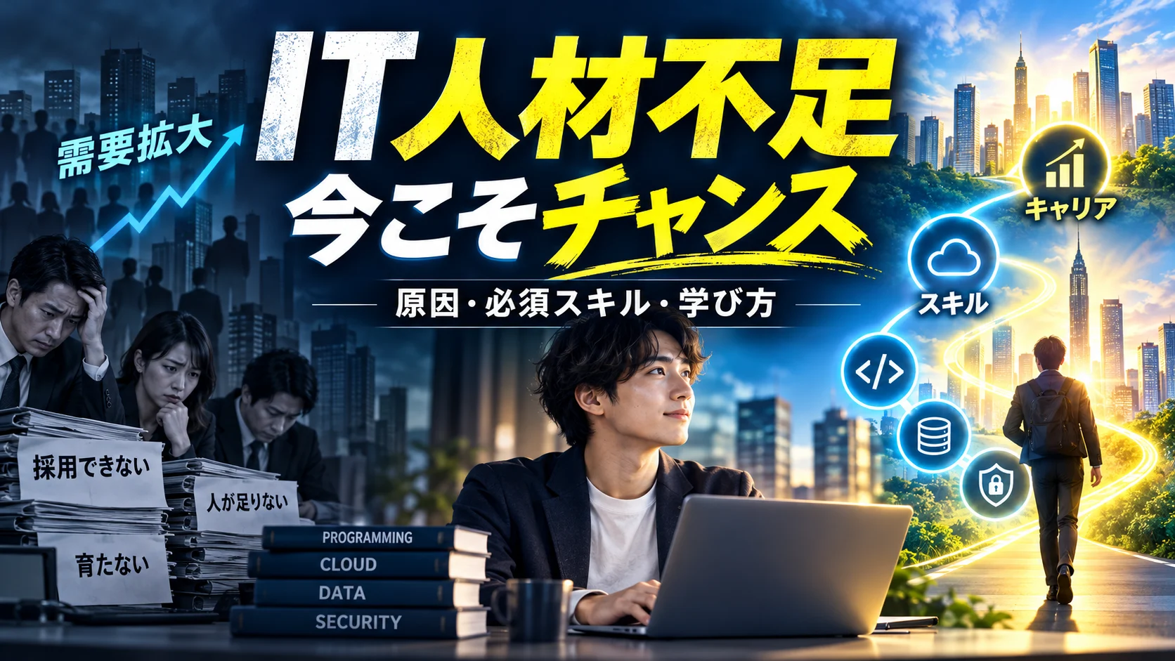 IT人材不足の原因と必須スキル