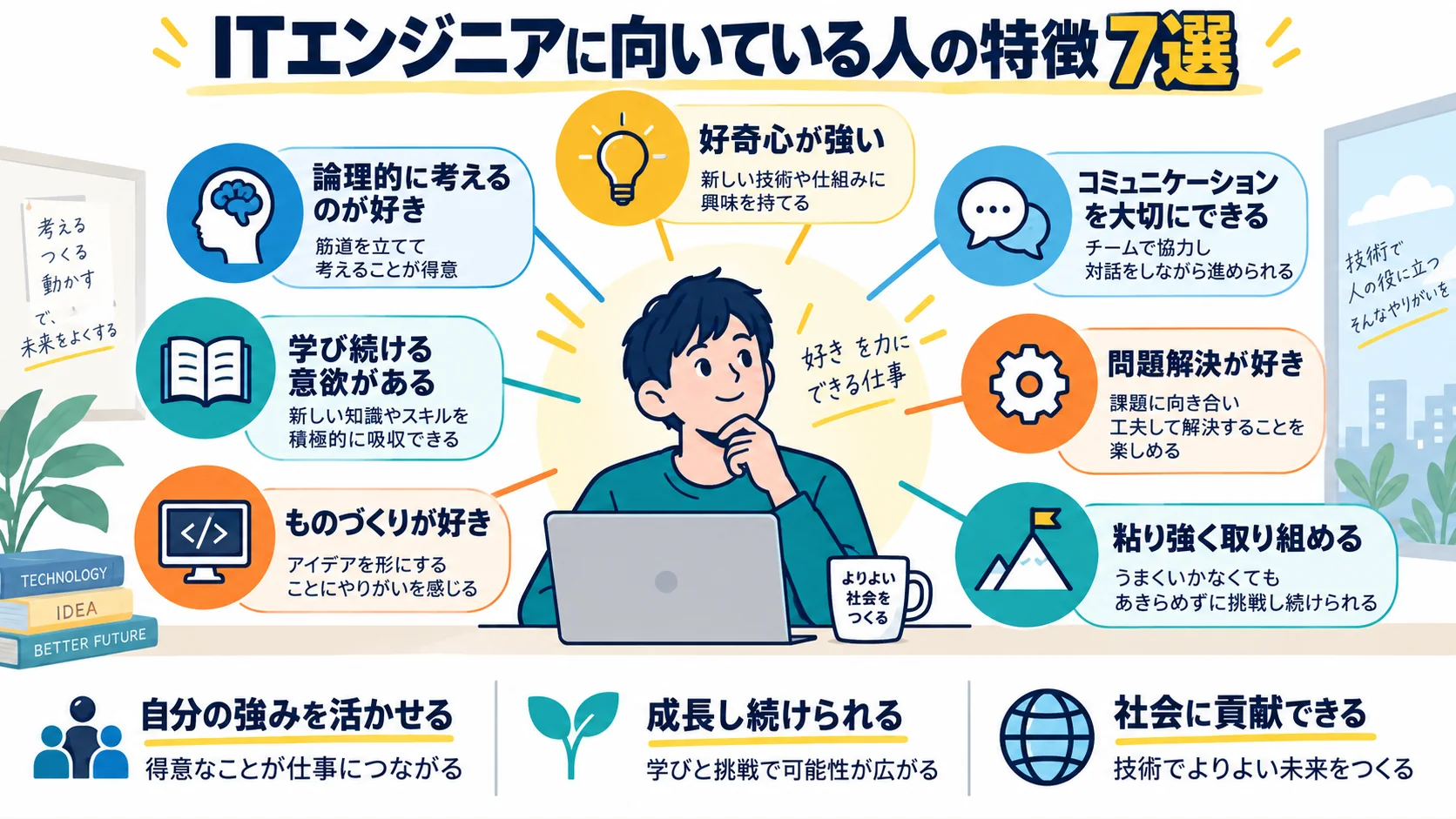 ITエンジニアに向いている人の特徴7選