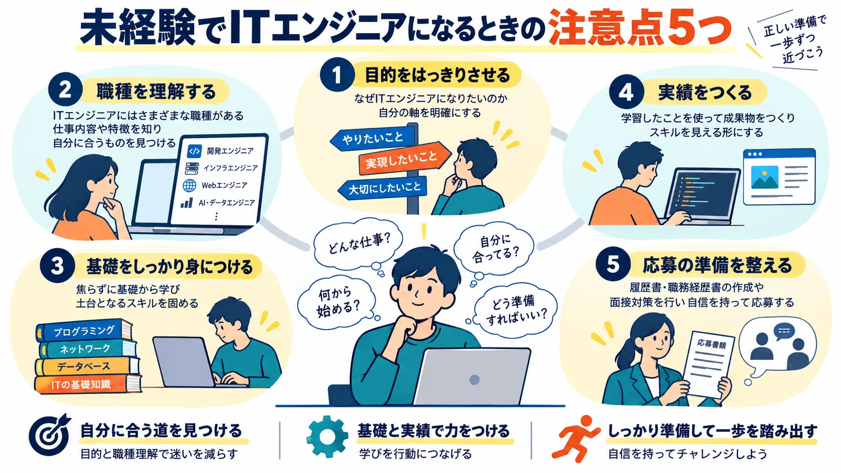 未経験でITエンジニアになるときの注意点5つ