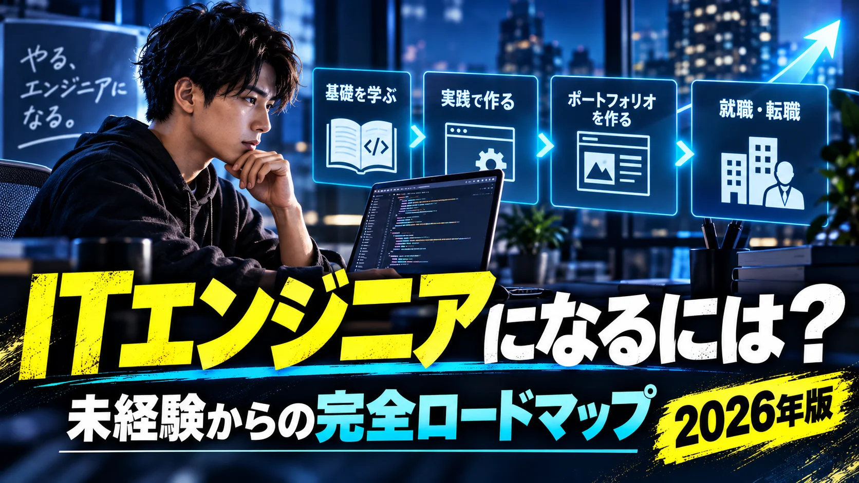 ITエンジニアになるには？未経験からの完全ロードマップ【2026年版】